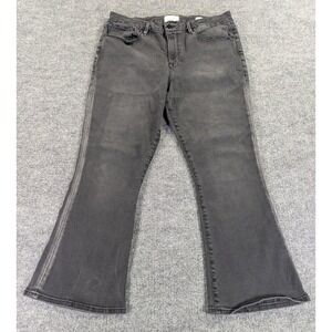 FRAME Le Crop Mini Boot Jeans Brisbane Sand Faded Black Grey 33 LCMBSS208
